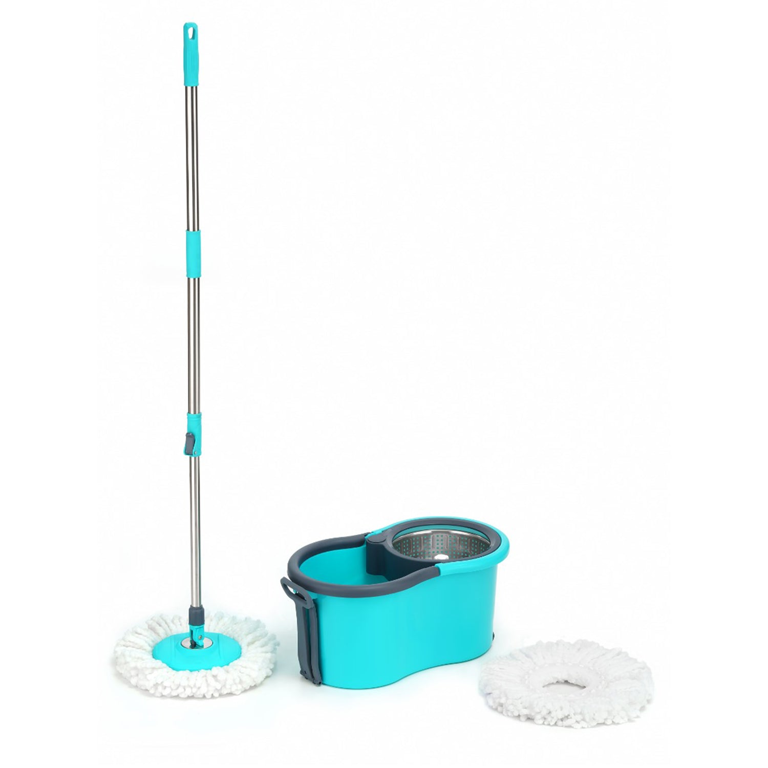 4942 Quick Spin Mop With Steel Spin, Bucket Floor Cleaning, Easy Wheels & Big Bucket, Floor Cleaning Mop with Bucket DeoDap 4942 Quick Spin Mop With Steel Spin, Bucket Floor Cleaning, Easy Wheels & Big Bucket, Floor Cleaning Mop with Bucket DeoDap